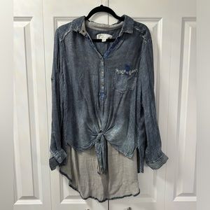 Vintage Havana Hi-Low Stripe Shirt